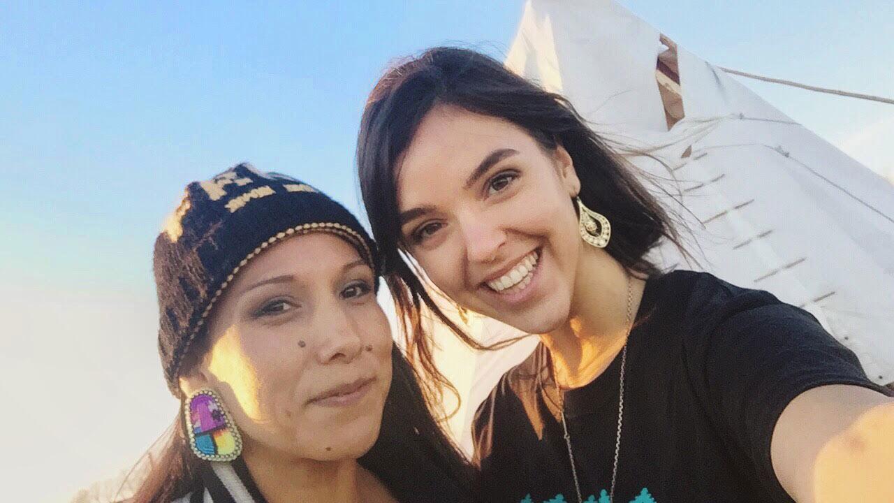 Erin Schrode at Standing Rock.