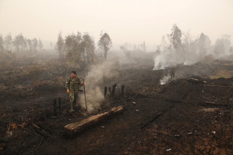 Indonesian fires create a haze throughout Southeast Asia