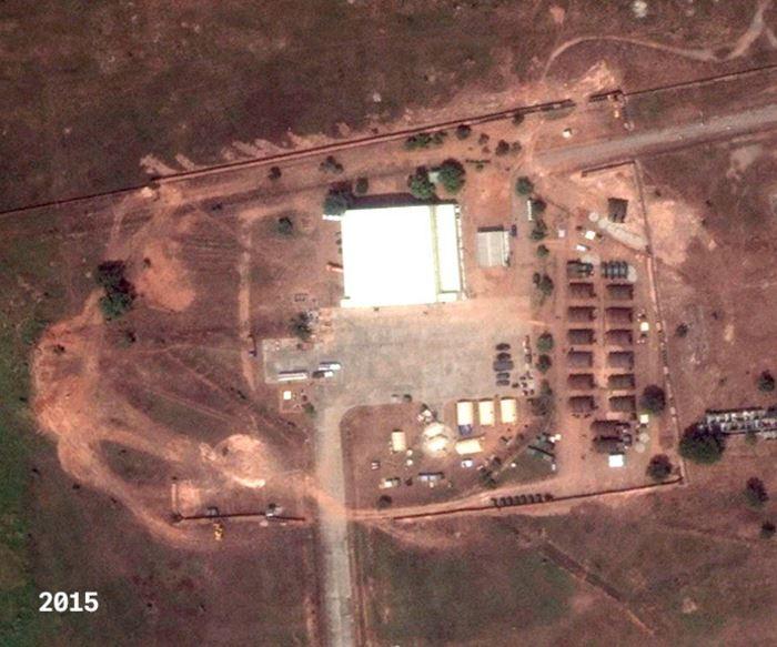 A satellite image of the U.S. drone base in Garoua, Cameroon.
