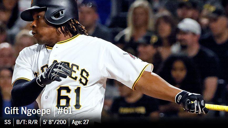 Pittsburgh Pirates’ Gift Ngoepe became the first African-born player in MLB history.