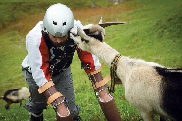 Thomas Thwaites spend six days in the Swiss Alps to experience what it's like to live life as a goat. 