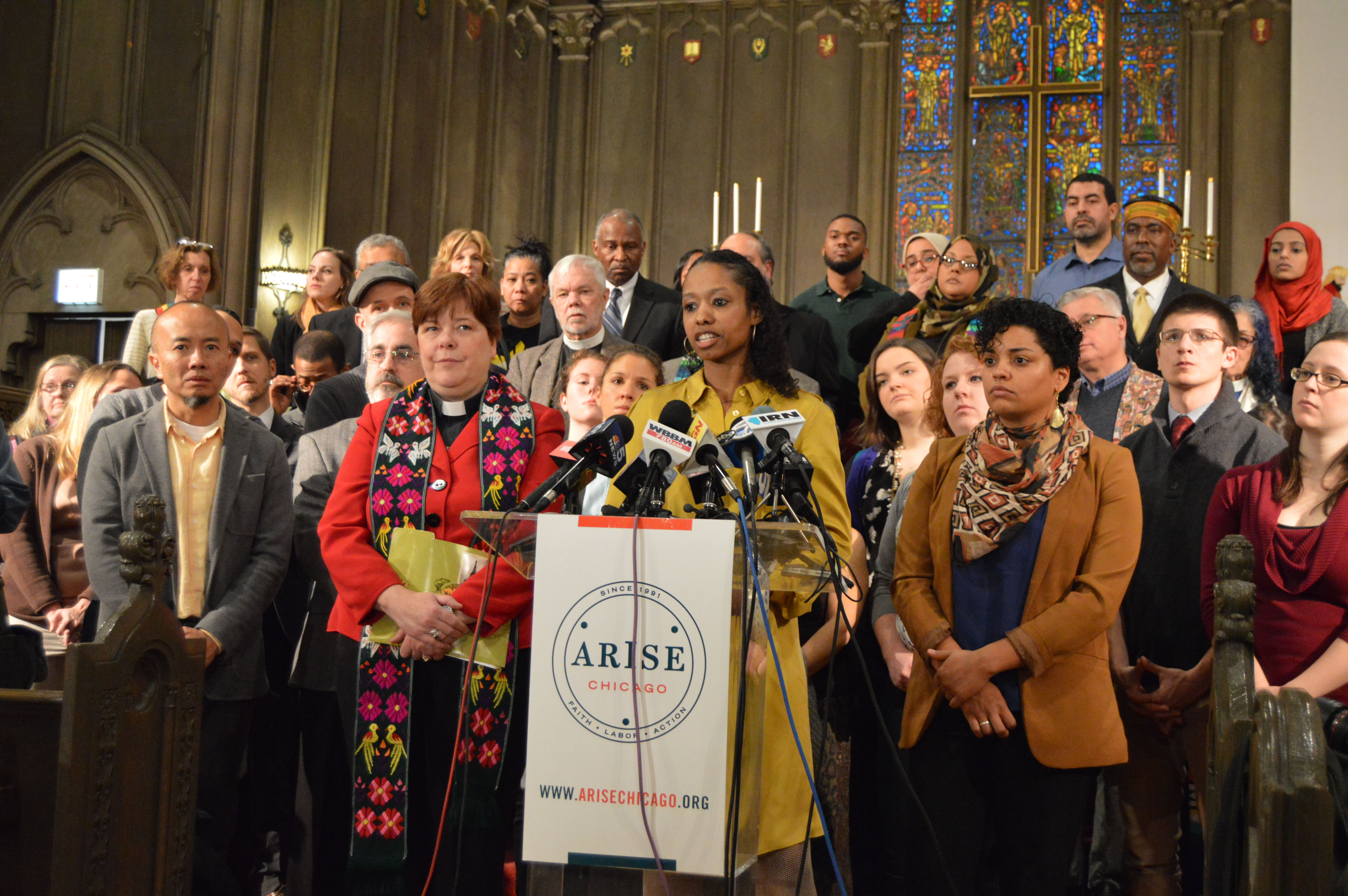 Prof. Larycia Hawkins told a news conference on January 6, "Wheaton College cannot scare me into walking away from the truth that all humans, Muslims, the vulnerable, the oppressed, are all my sisters and brothers."