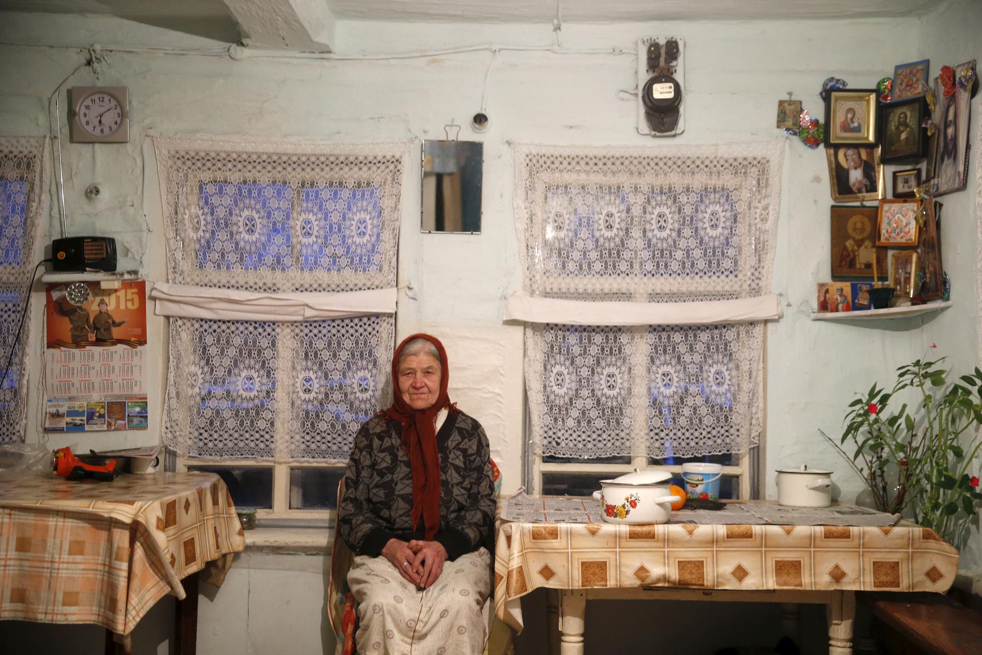 Woman in her home