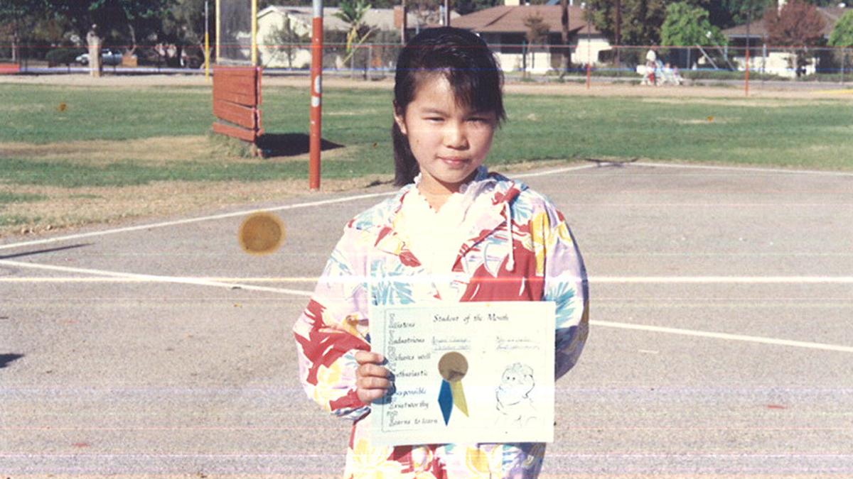 Angel Ryono in elementary school