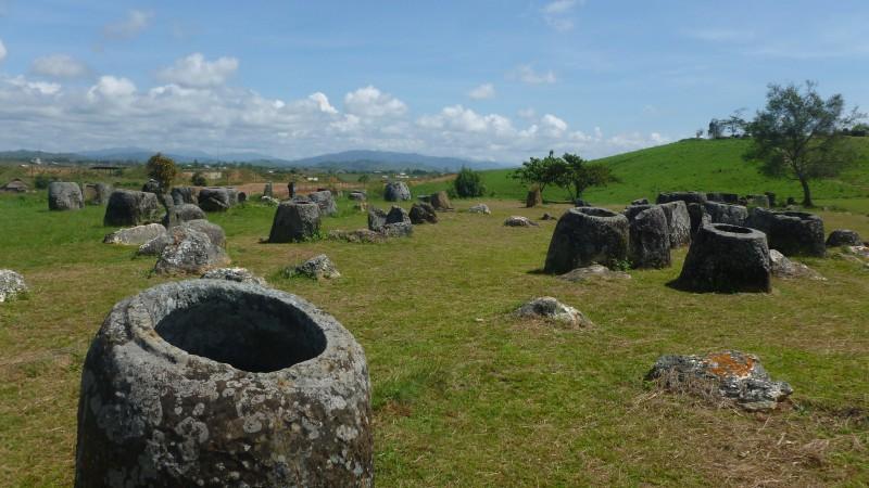 Drones help identify objects on Laos's historic Plain of Jars