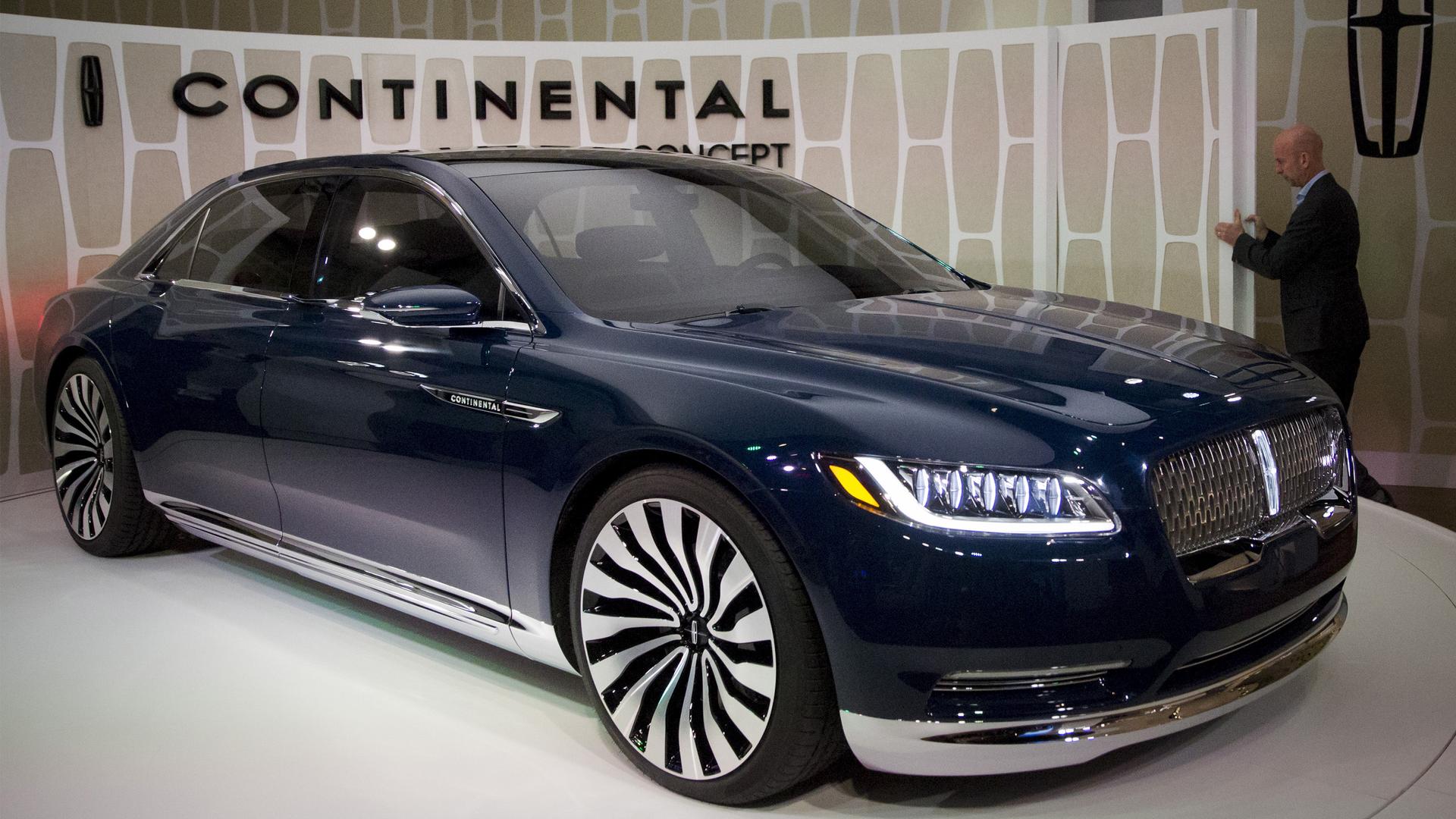 Ford Motor Co. unveils the Lincoln Continental concept car at an event ahead of the New York International Auto Show in New York on March 30, 2015. Ford Motor Co will resurrect the Lincoln Continental as its top-of-the line luxury sedan, betting the class