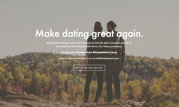 Maple Match dating site ad