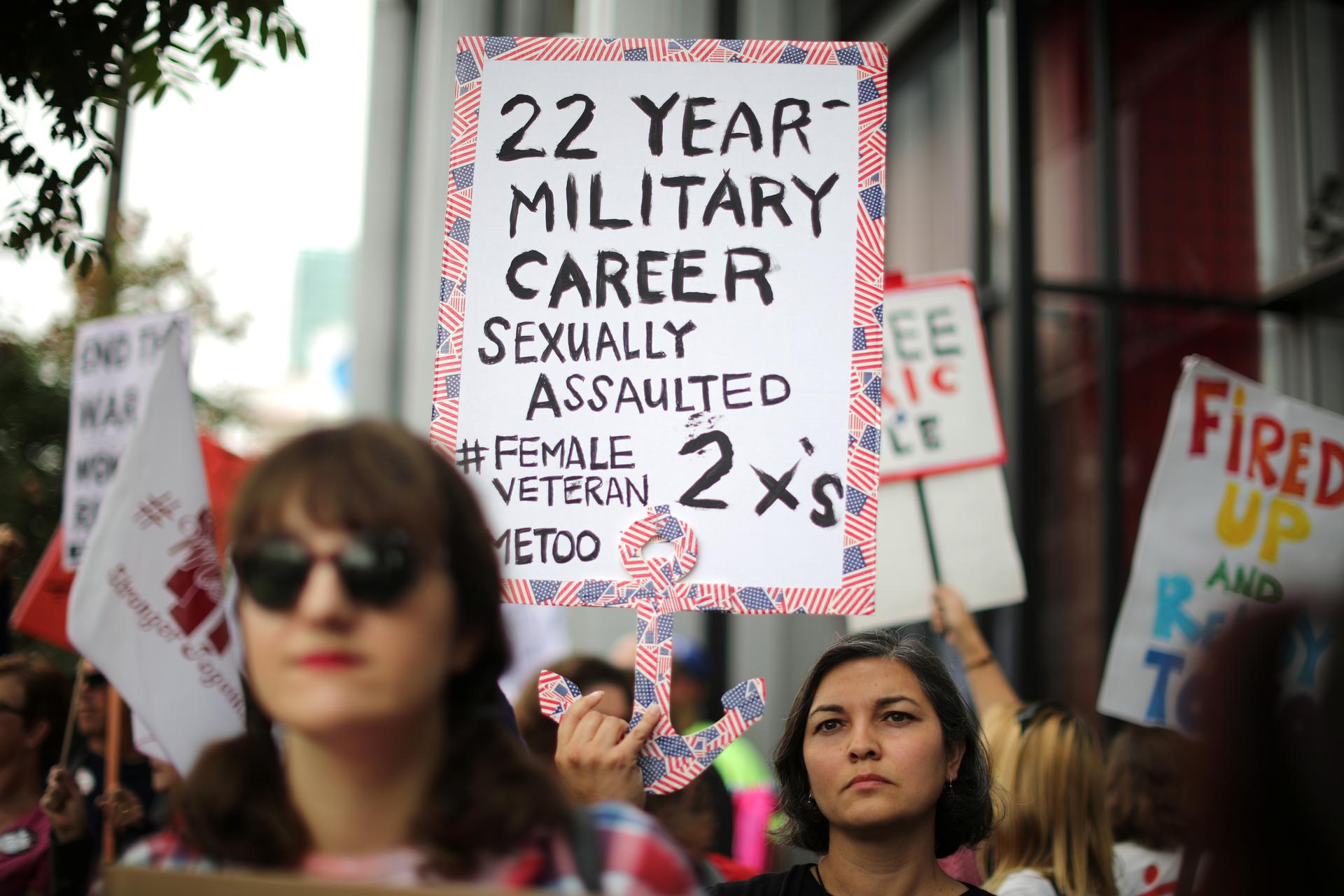 Women in the US military want their voices added to the #MeToo movement.  Women vets say sexual assault and harassment are rarely reported out of fear of retribution.