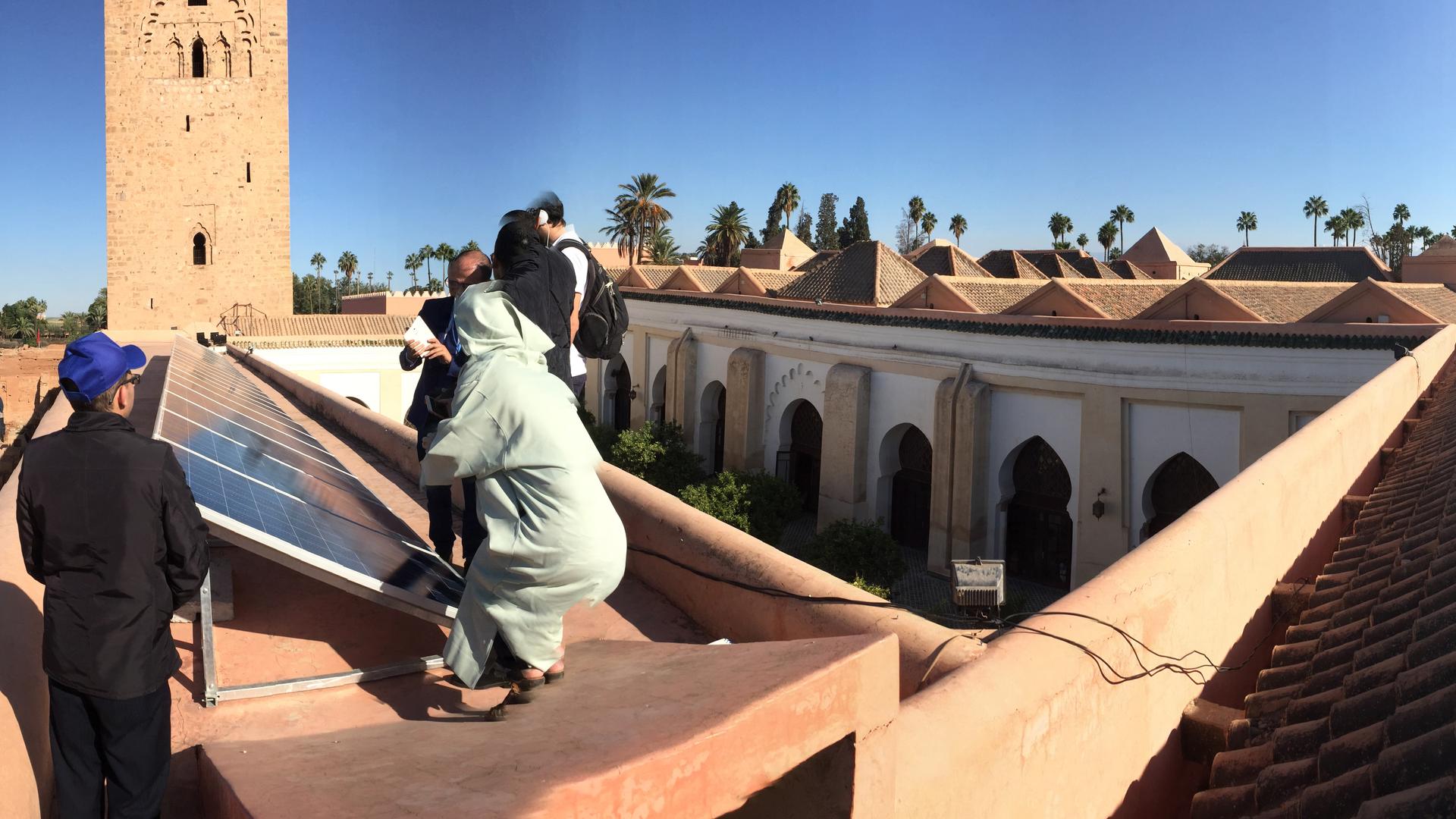 Marrakech’s Koutoubia mosque has soaked up the Moroccan sun for nearly 900 years. Now it also puts those rays to work generating clean electricity with newly installed solar panels.