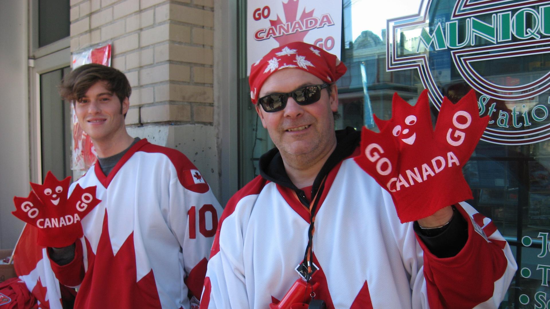 Canadian fans at 2010 Vancouver Winter Olympics.