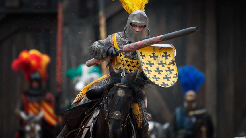 Every year, a jousting tournament is held at Kaltenburg Castle.