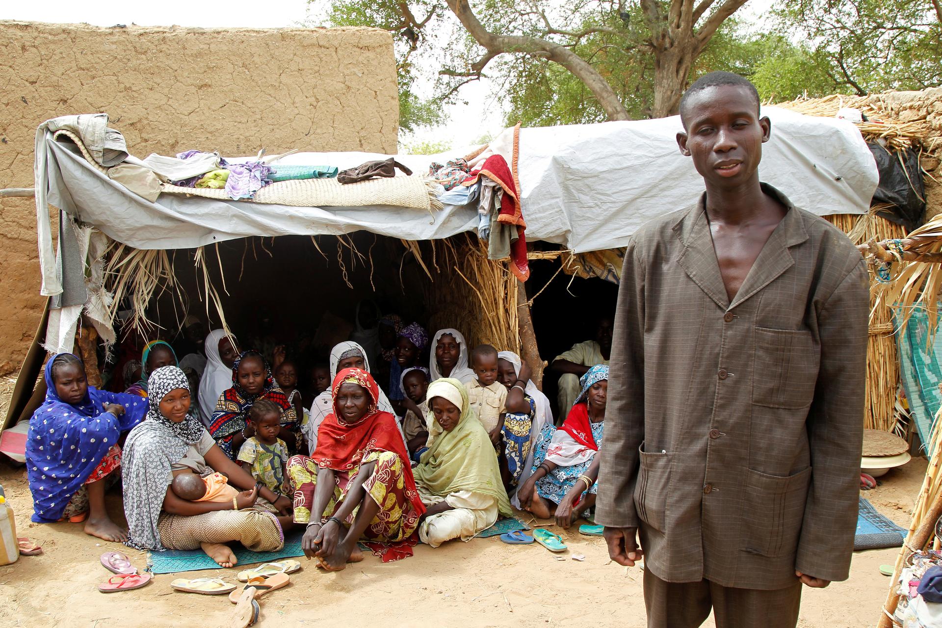 Aba Ali, a Nigerian refugee who fled from his village in northeastern Nigeria