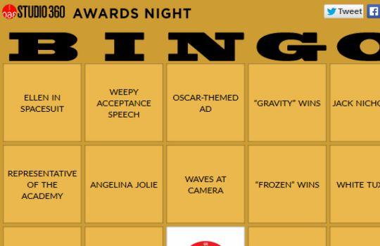 Studio 360 Oscar night bingo 2014