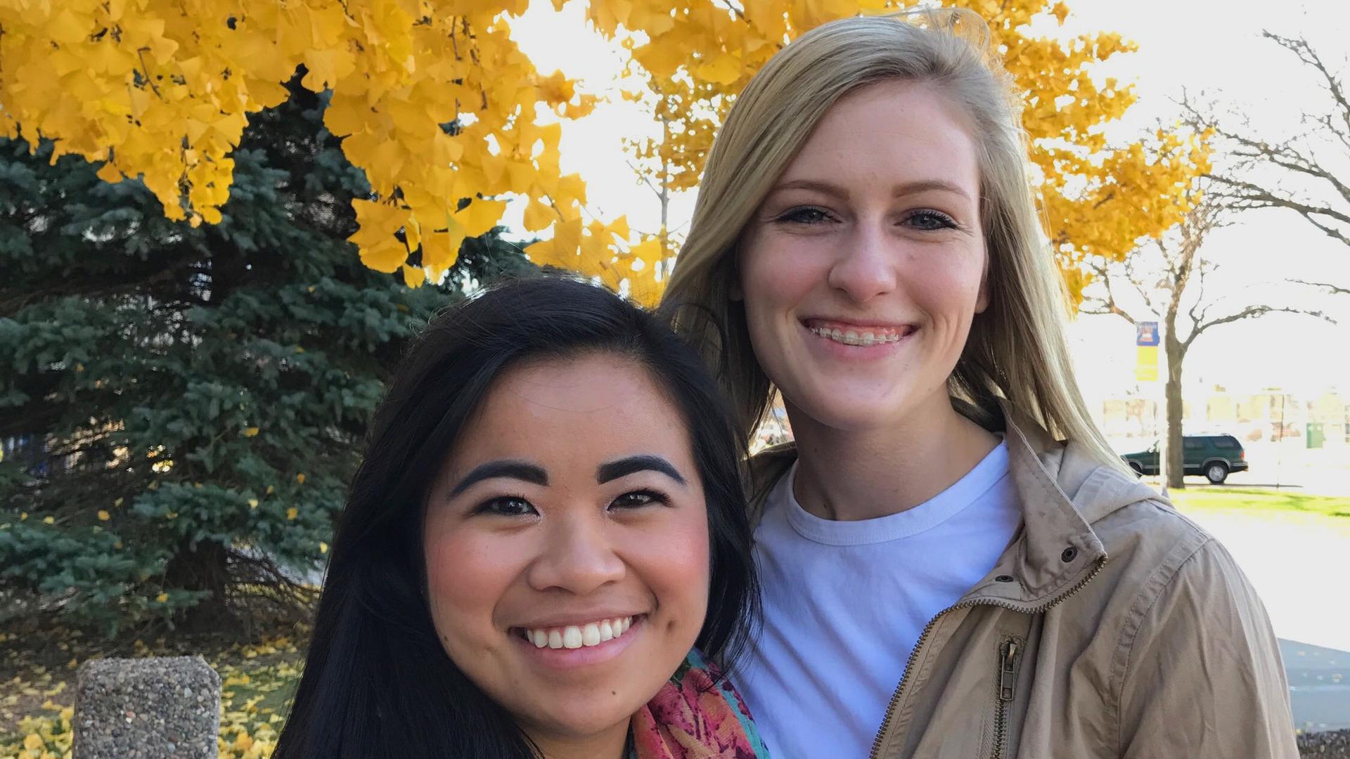 Thu MacKenzie and Madison Bau are freshmen at the University of Wisconsin, Eau Claire.