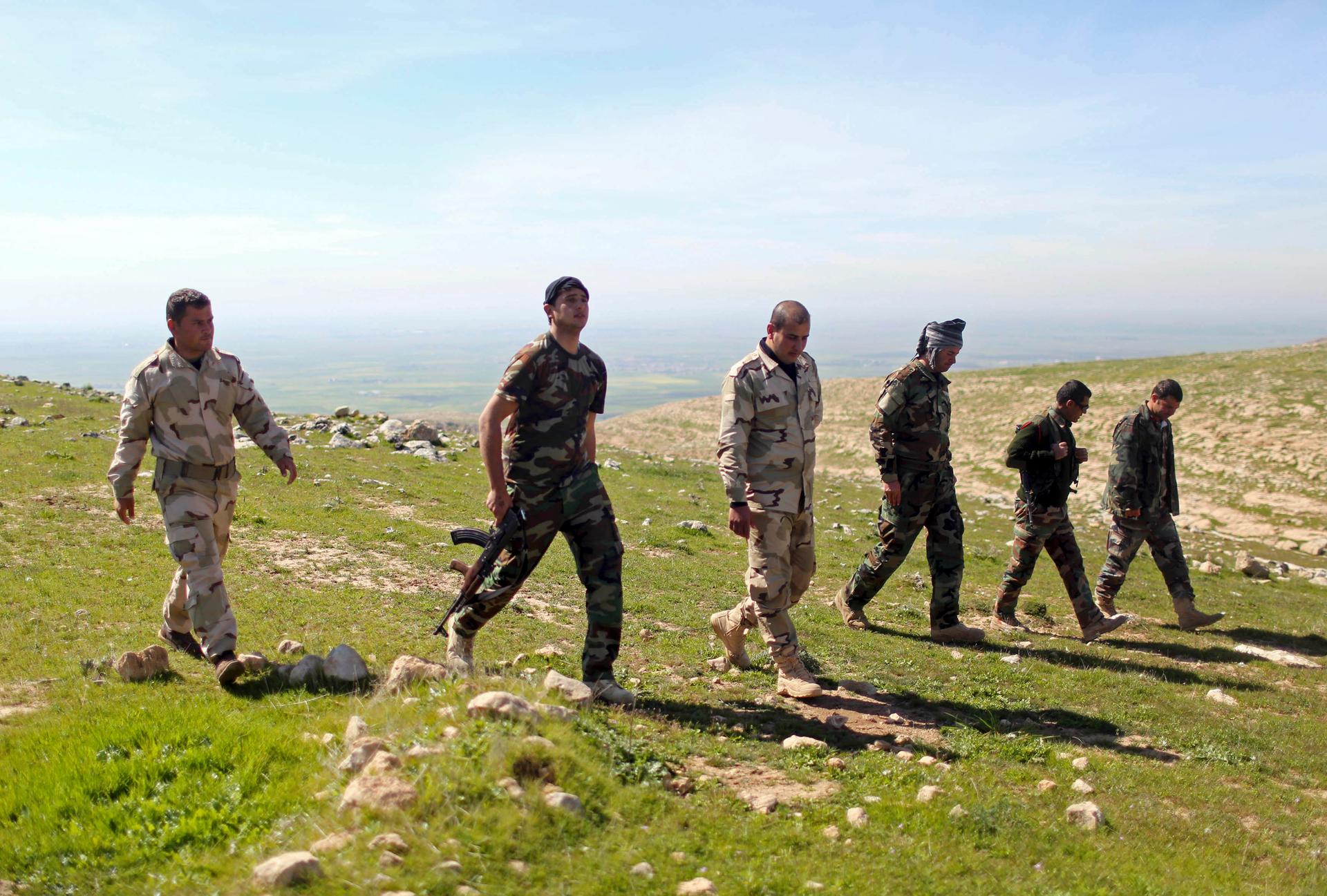 Peshmerga on patrol
