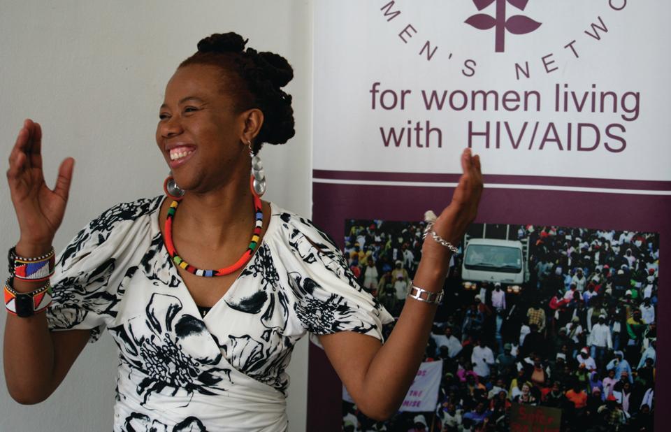 Prudence Mabele, an HIV activist.