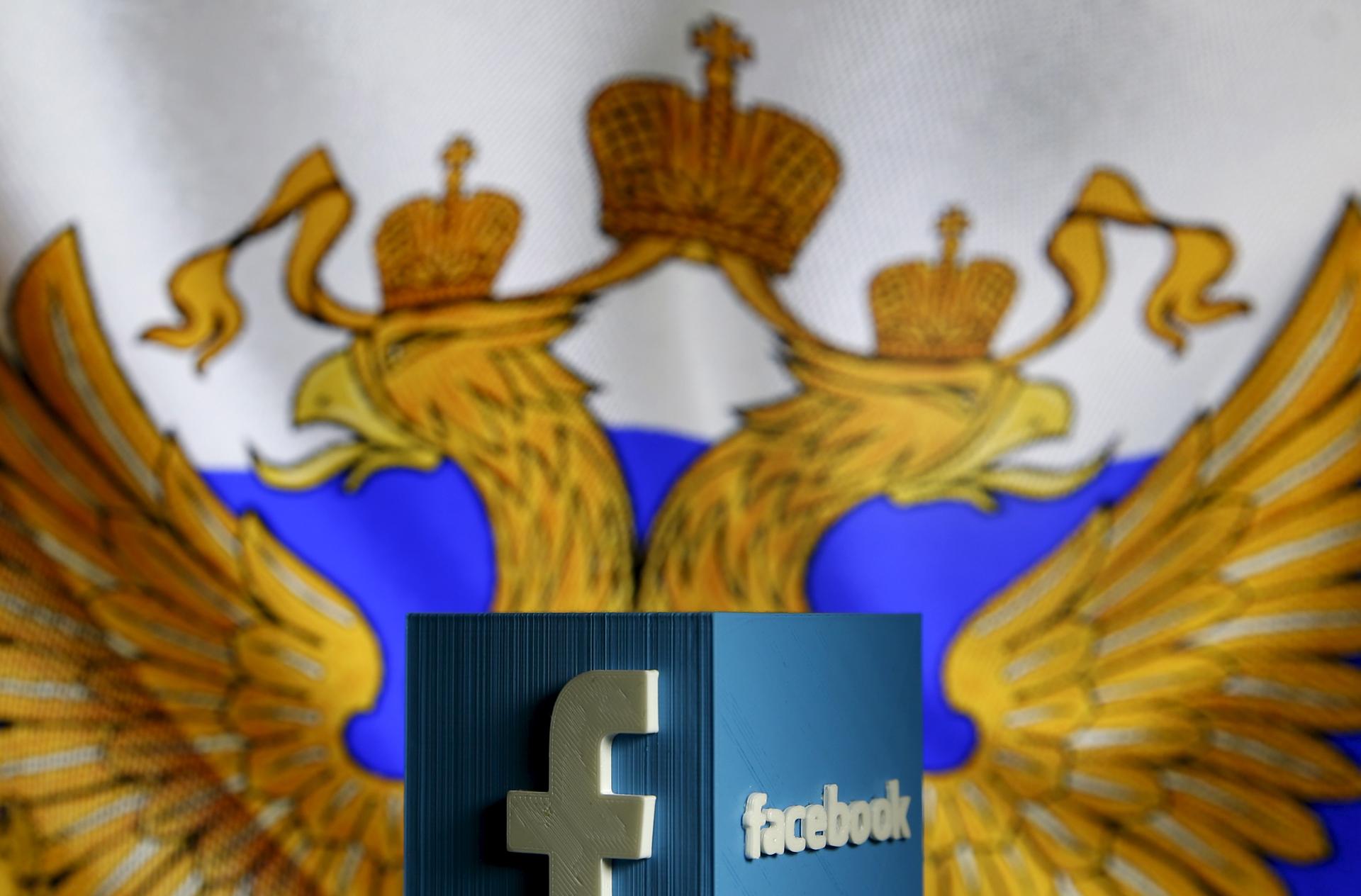 A 3D model of the Facebook logo