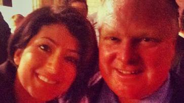 Sonia Yarkhani's "selfie" with Toronto Mayor Rob Ford