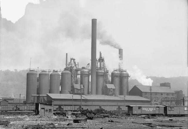 A Pittsburgh steel plant