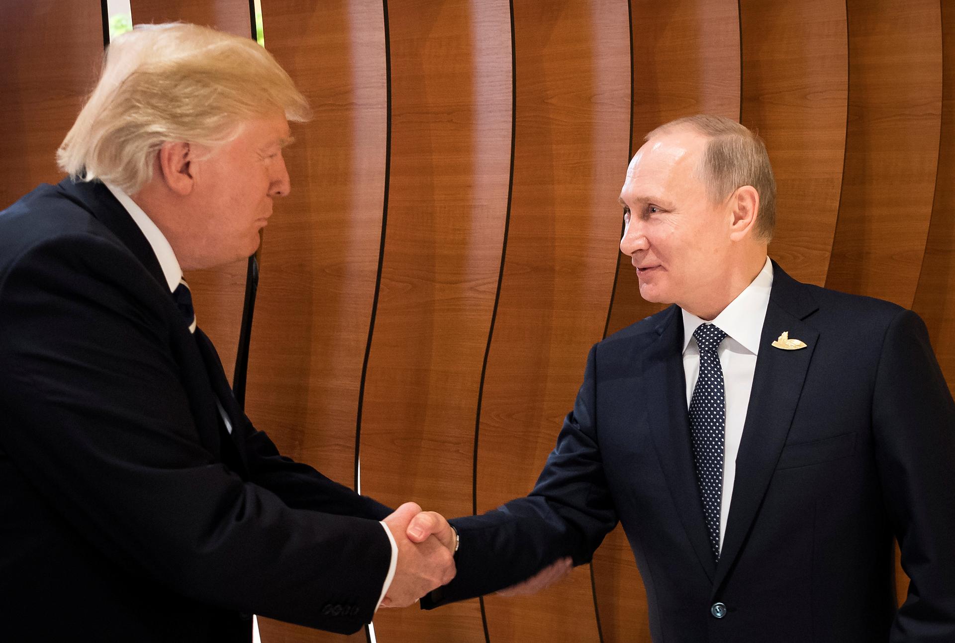 US President Donald Trump and Russia's President Vladimir Putin
