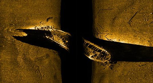 The wreck was found at a depth of 36ft in Nunavut, Canada.