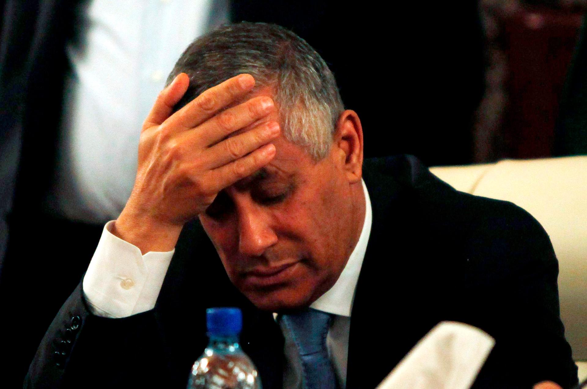 Libya's Prime Minister, Ali Zeidan, during a news conference after he was released by kidnappers, Thursday. Many Libyans are frustrated with the militias who compete for power in Libya, says Abigail Hauslohner of the Washington Post, and Zeidan's inabilit