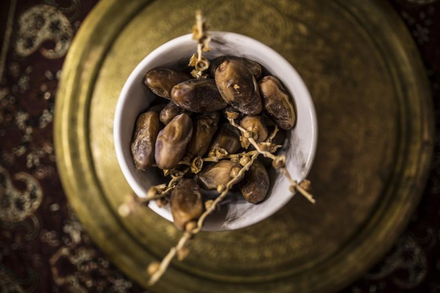 Dates are traditionally used to break fast during Ramadan. At the Elghandour-Stamou family in Athens, Naim Elghandour, an Egyptian businessman and his wife, Anna Stamou, run the Muslim Association of Greece. They broke the fast together with their son Ism
