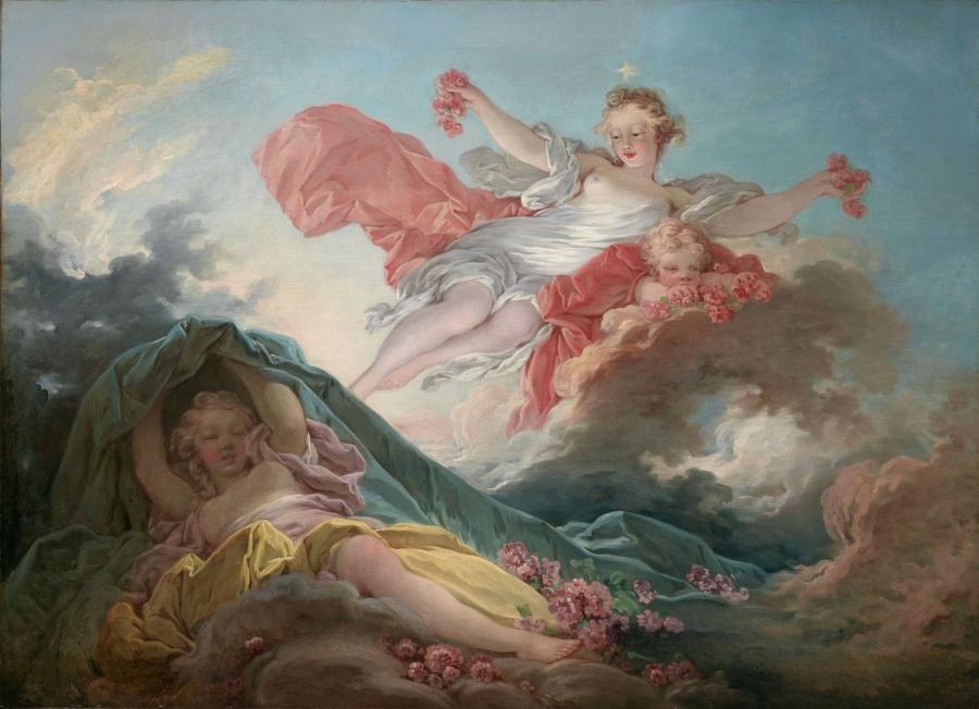 Aurora Triumphing over Night, Jean-Honoré Fragonard, about 1755-56