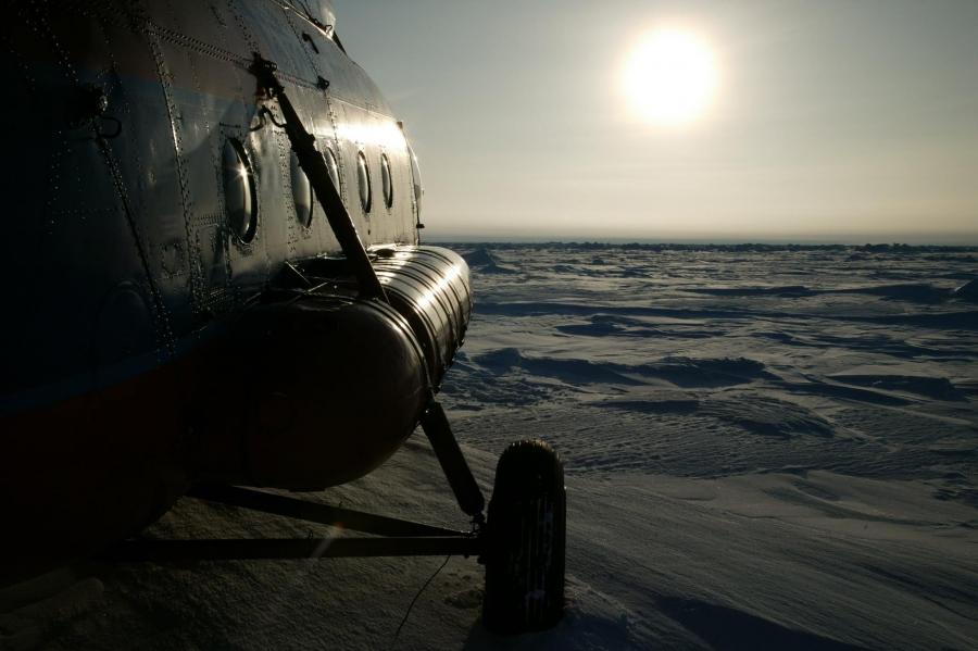 A plane at Barneo's Ice Camp