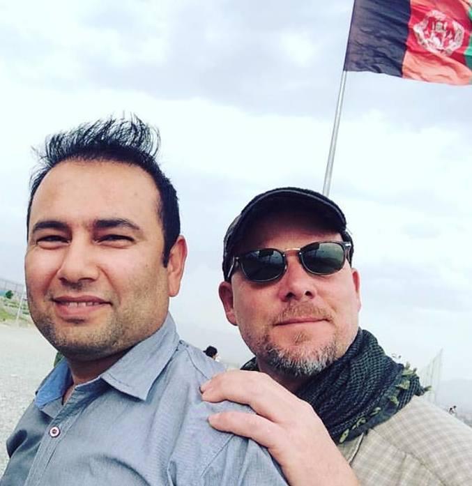 Zabihullah Tamanna, left, and David Gilkey in Afghanistan on June 2.