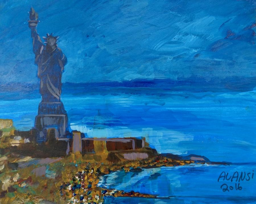 Untitled (Statue of Liberty) by Muhammad Ansi.