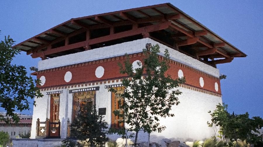 A Bhutanese temple was moved from a folklife festival in Washington, DC, and reconstructed at the University of Texas at El Paso. It's now a permanent part of the campus.