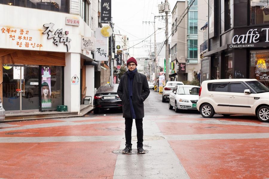 Ahmed Lababidi followed his younger brother to South Korea and now calls Jeju Island home.