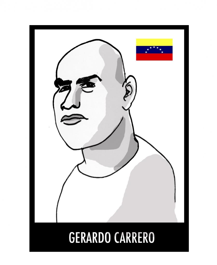 Gerardo Carrero, a Venezuelan political prisoner who has been jailed since August 5, 2014. 
