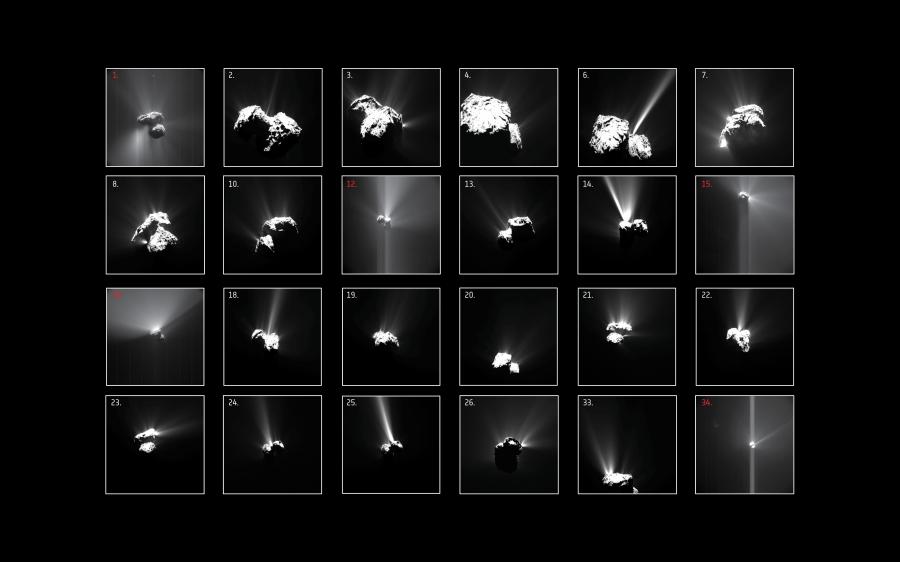 Compilation of comet outbursts