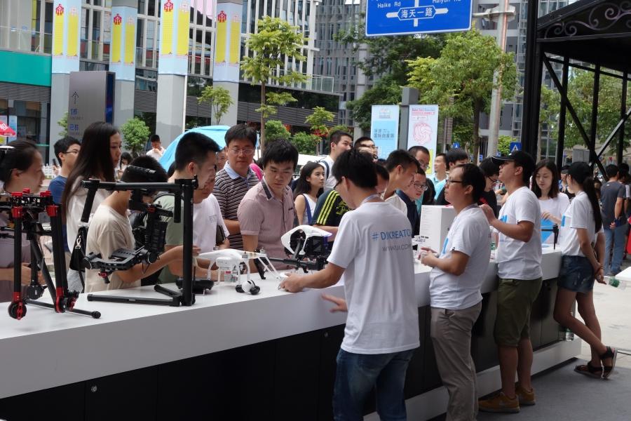 Shenzhen 2015 Maker Faire booth for Shenzhen drone company DJI