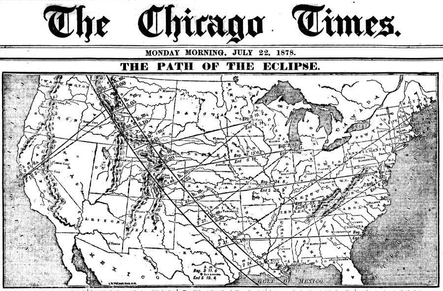 Archival image, Chicago Times, July 22, 1878