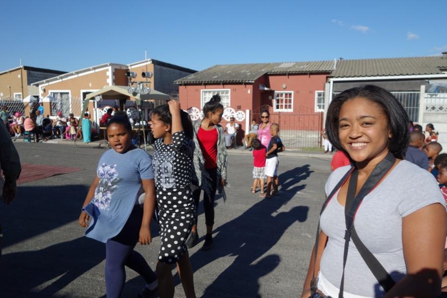 Chantay Hayes, in Elsie's River, one of the Cape Flats communities outside Cape Town in South Africa