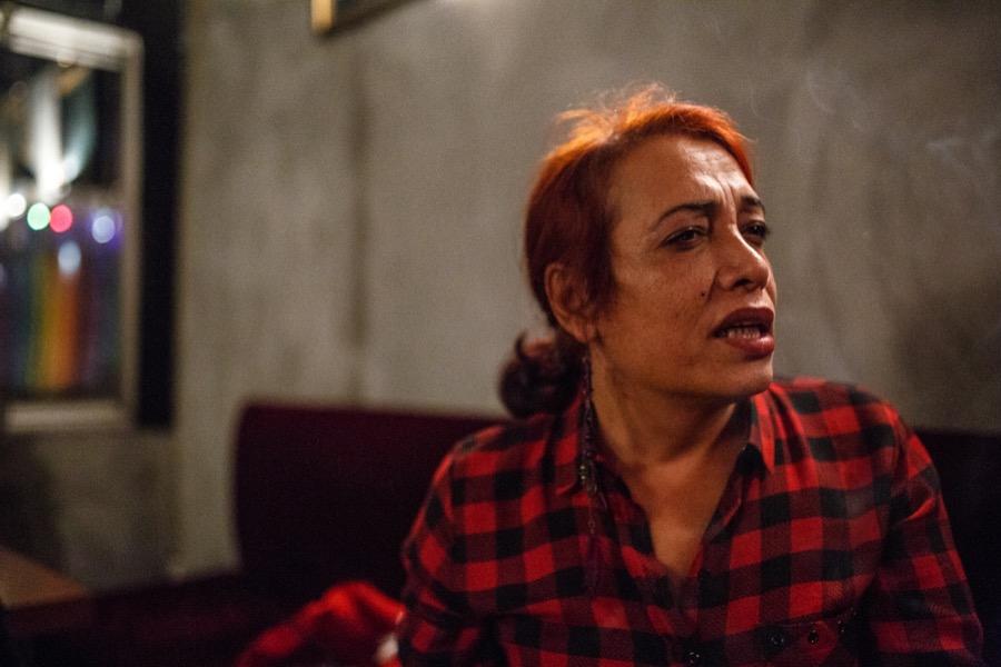 Esmeray, 43, a former sex worker turned journalist and playwright in Istanbul.