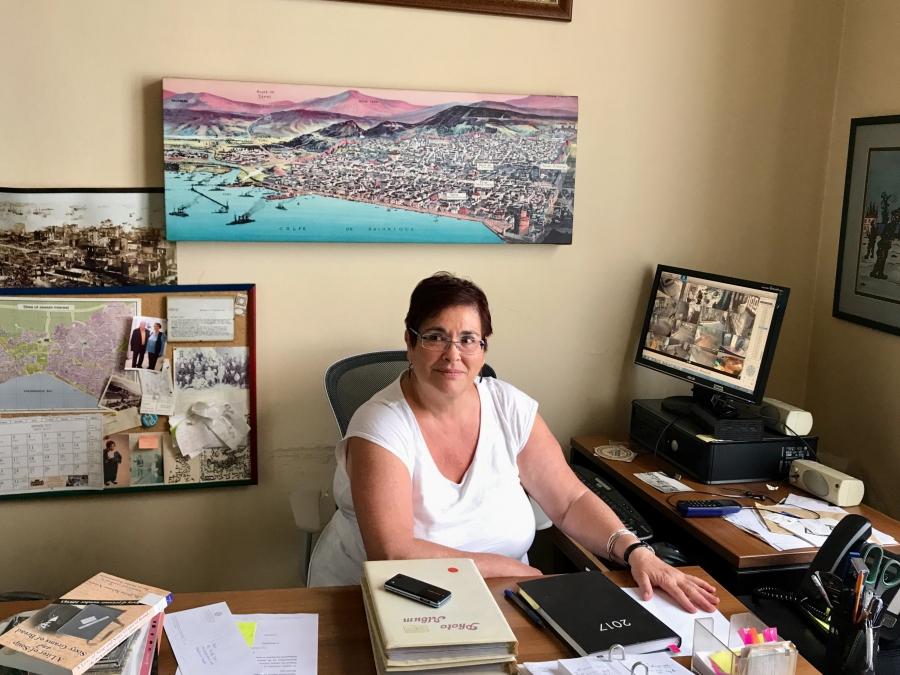 Erika Perahia Zemour is the director of Thessaloniki's Jewish Museum. She says since the mayor took office, public school visits to the museum have more than tripled. 