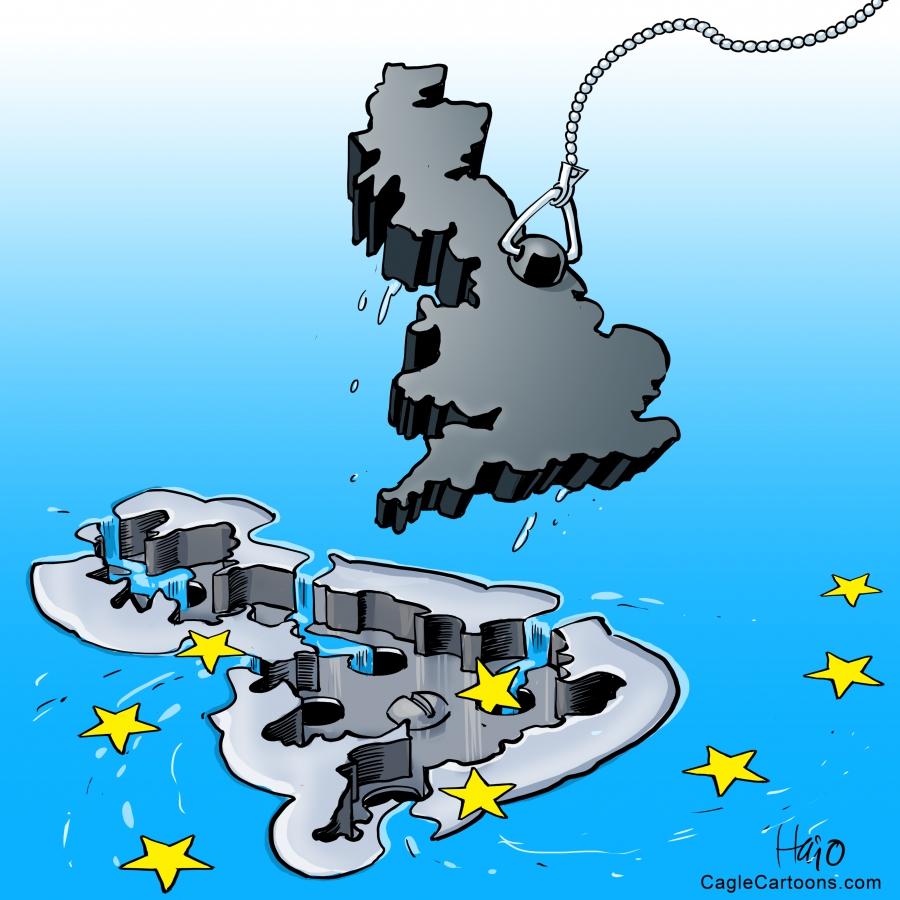 Britain pulls the plug on the EU and the whole EU may go down the drain as a result