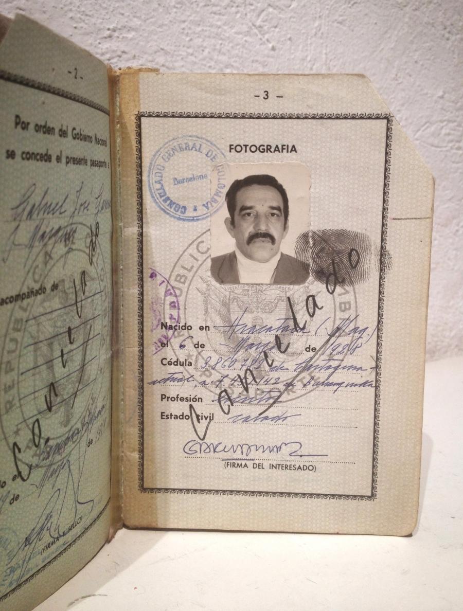  One of Gabriel García Márquez's passports.