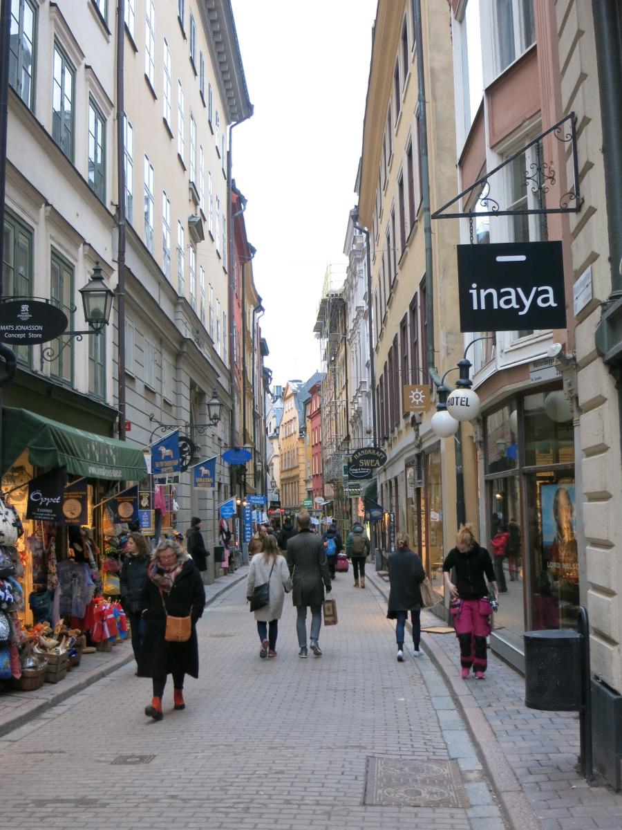 Stockholm's historic core, the island of Gamla Stan, isn't entirely vehicle free, but it comes close. 