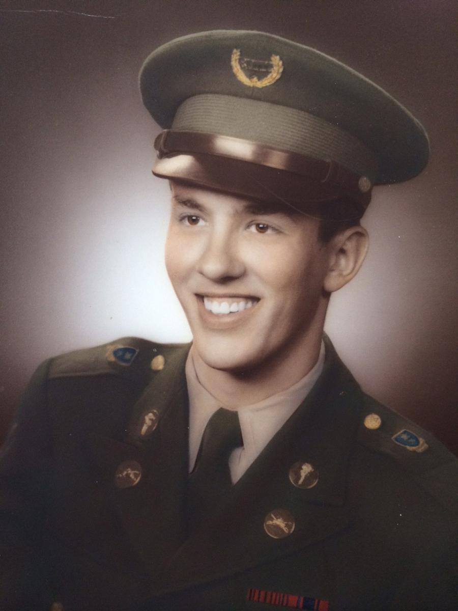 Max Copeland in the 1950s when he was a student at Oklahoma military academy.