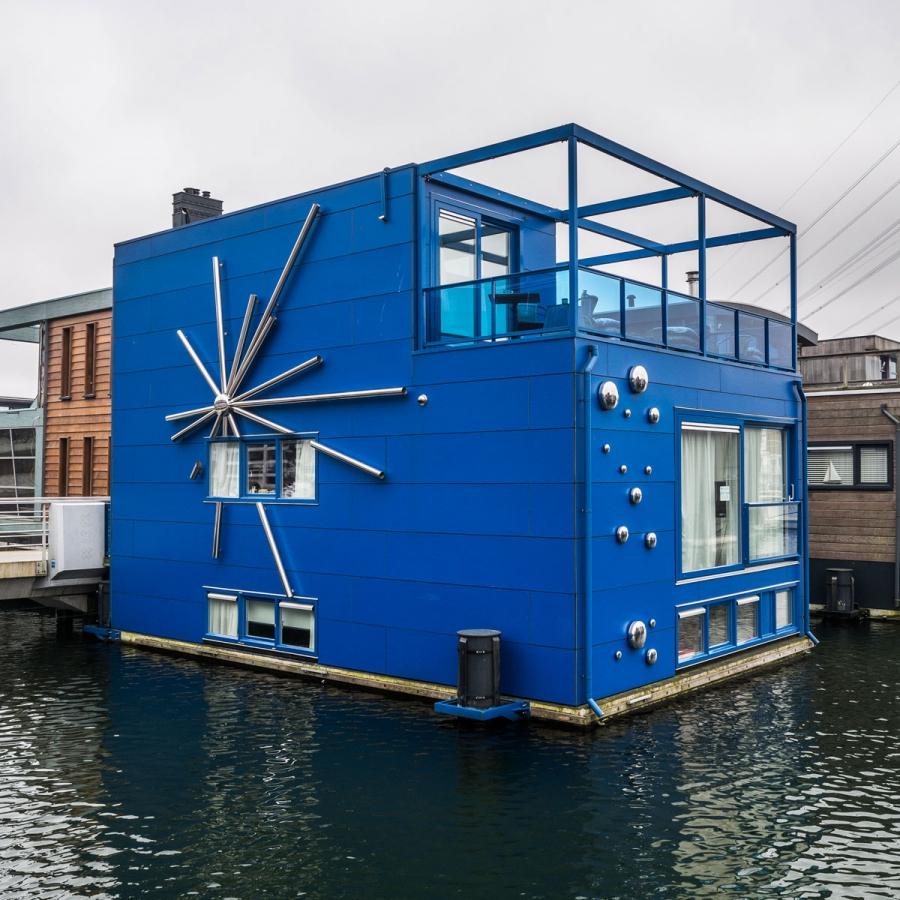 IJburg, a neighborhood of floating houses on the eastern edge of Amsterdam.