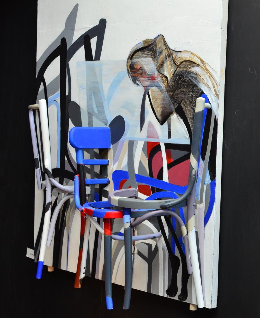 Chairs are symbol of power in Syria, says Syrian artist Jumana Jaber. 