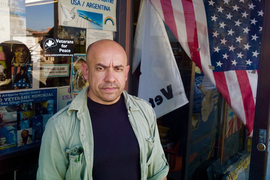 Antonio Romo Reyes in front of The Bunker