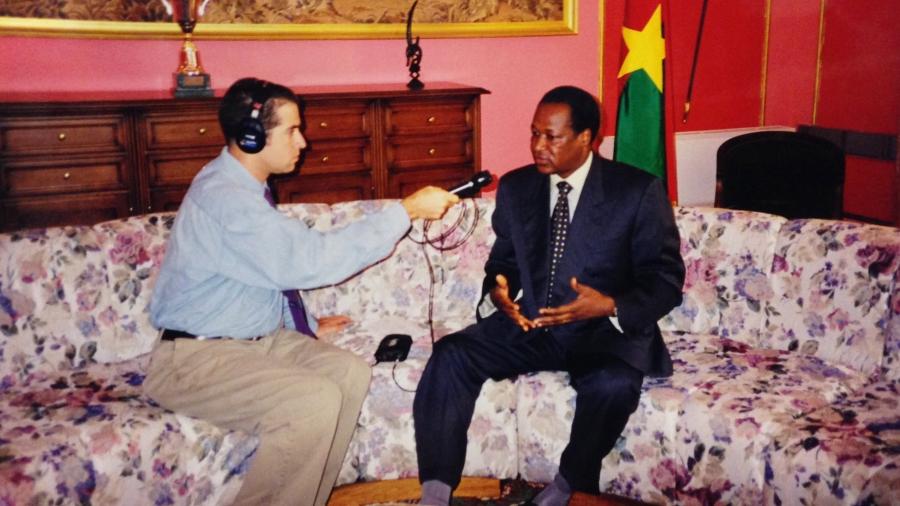 Marco Werman interviews Blaise Compaoré for The World in 1997.