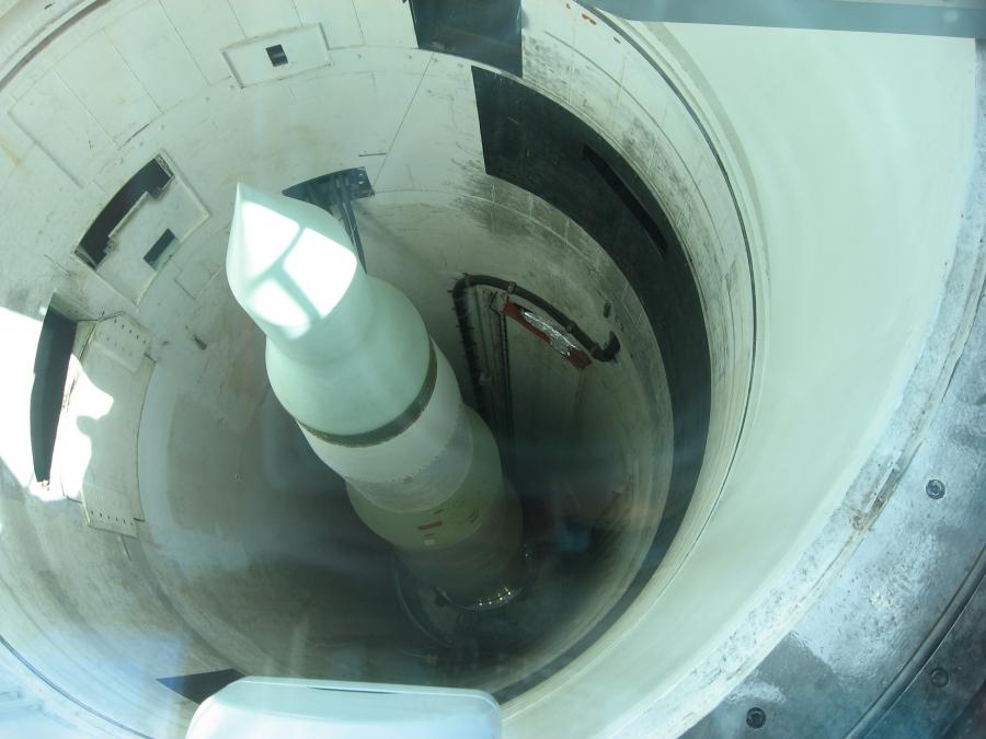 A missile silo at the Minuteman Missile National History Site in South Dakota. 