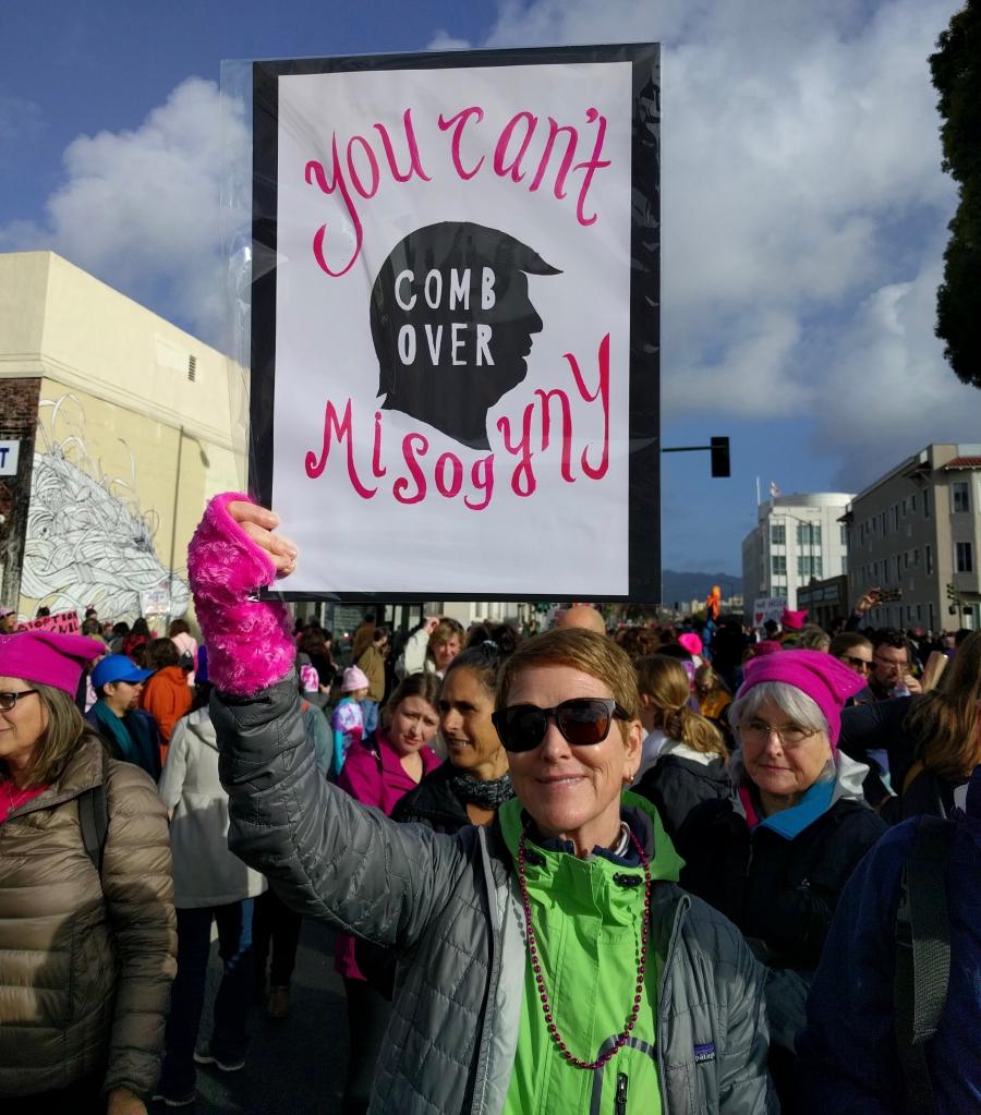 Scene from Oakland, CA Women's March, 1-21-17